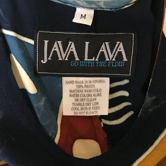 JAVA LAVA - WOMEN'S MEDIUM BLACK ABSTRACT SLEEVELESS ART TO WEAR DRESS - Picture 7 of 7